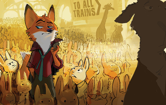 Artists rendition for Zootopia