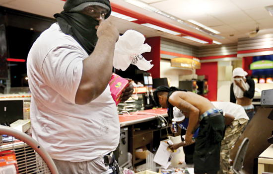 People standing in store