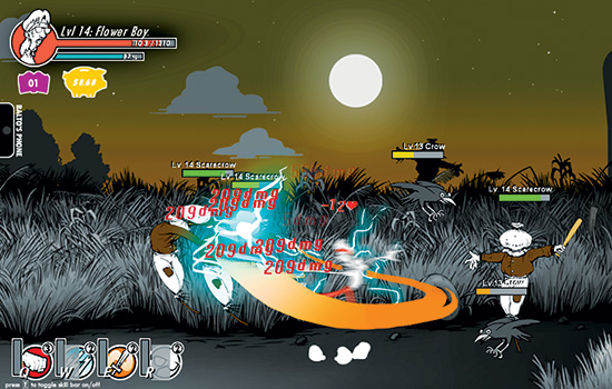 screenshot of Super Daryl Deluxe gameplay