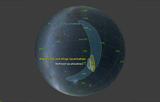 Map of the gravitational waves in the night sky