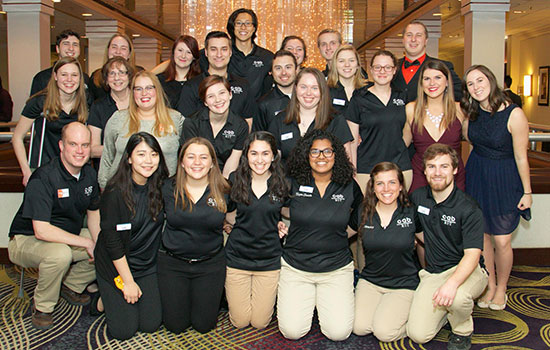 Staff photo of the College Activities Board.