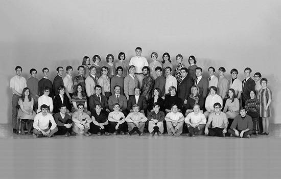  charter class picture in black and white.